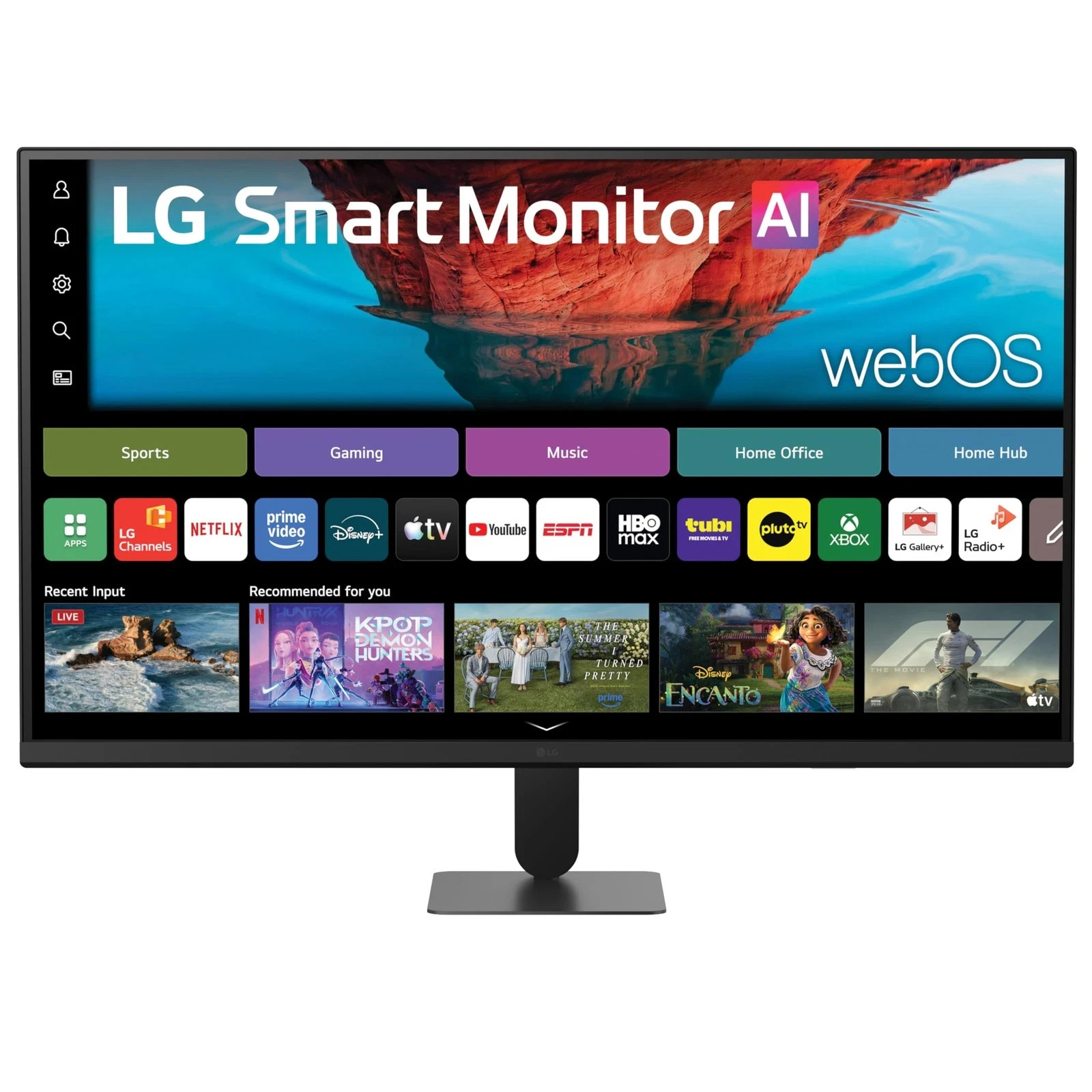 LG 32U701SB 32-Inch 4K UHD Smart Monitor with webOS 26, Black, NEW