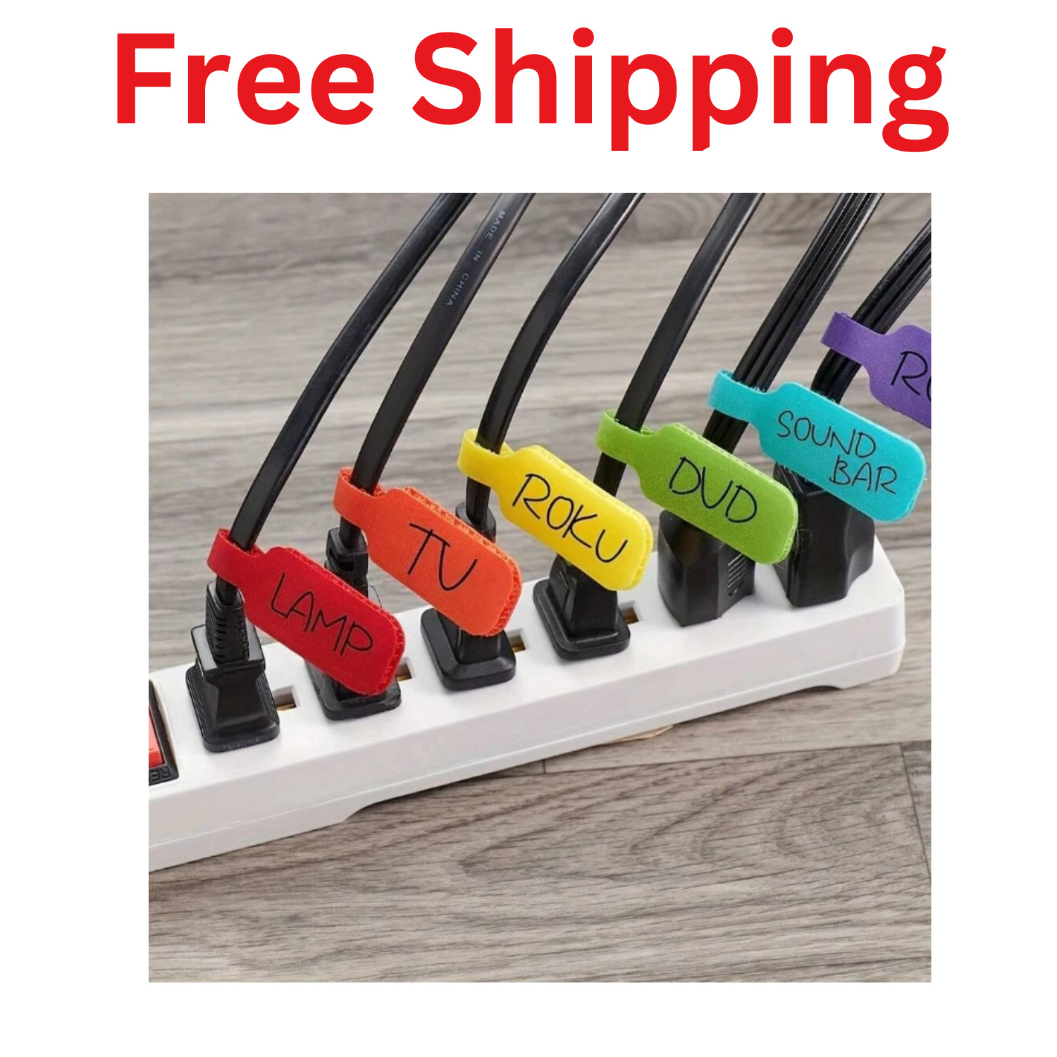 25pcs Wire Markers - Writable Cable Labels with Hook, Loop for Easy Organization