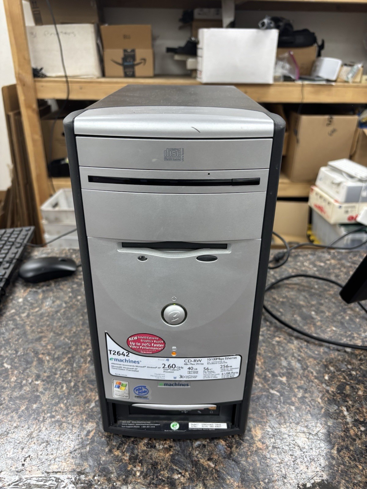 eMachines T2642 Tower Desktop Intel Celeron 2.60GHz 256MB 40GB HDD XP Home