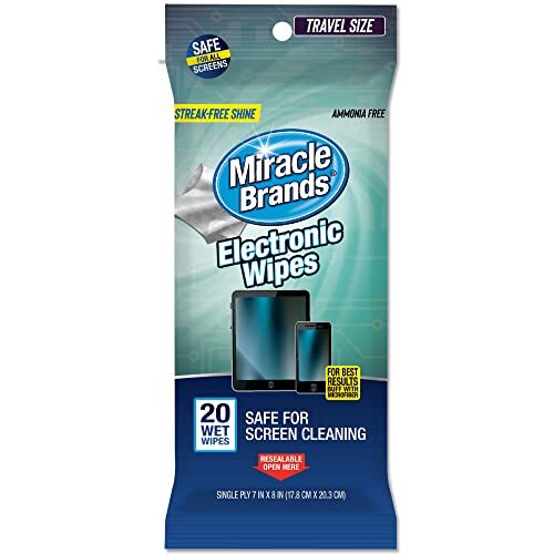 Screen Cleaning Wipes for Electronics TV Phones Monitors Laptops, 20 Pack