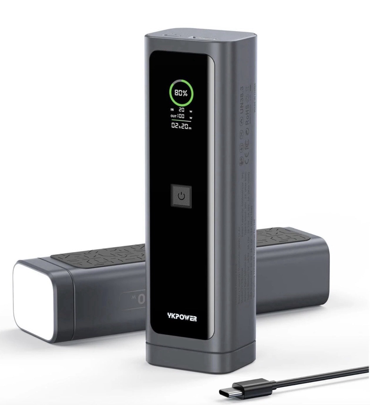 Portable Charger 100W, 10000mAh Fast Charging Laptop with 2 USB Port TFT Display