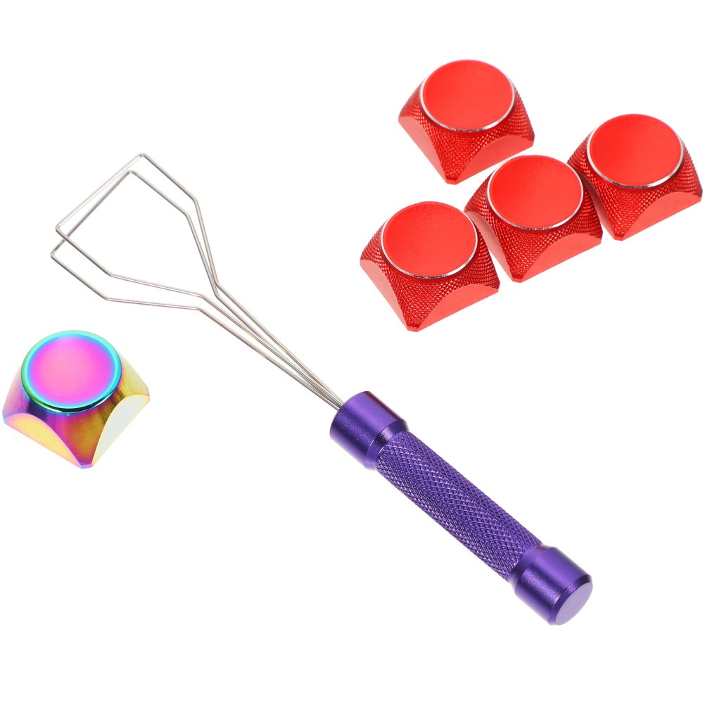Colorful Aluminum Metal Keycap Set Universal Replacement for Mechanical Keyboard