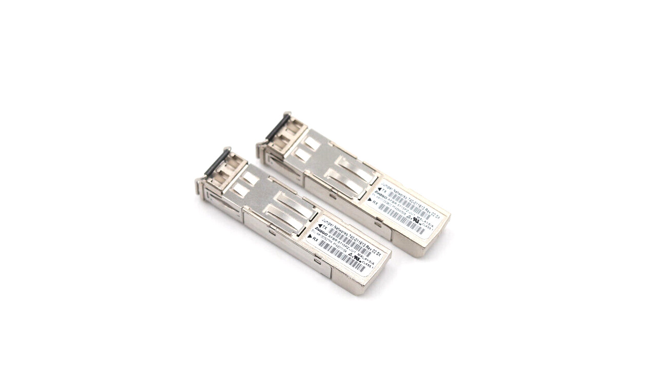 Lot of 2 Juniper 1000Base-TX-RX 850nm SFP Transceiver Module AFBR-5715PZ-JU1