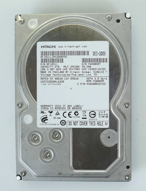 FIT FOR Hitachi 2TB,Internal,7200 RPM (HDS722020ALA330) Desktop Hard Disk Drive