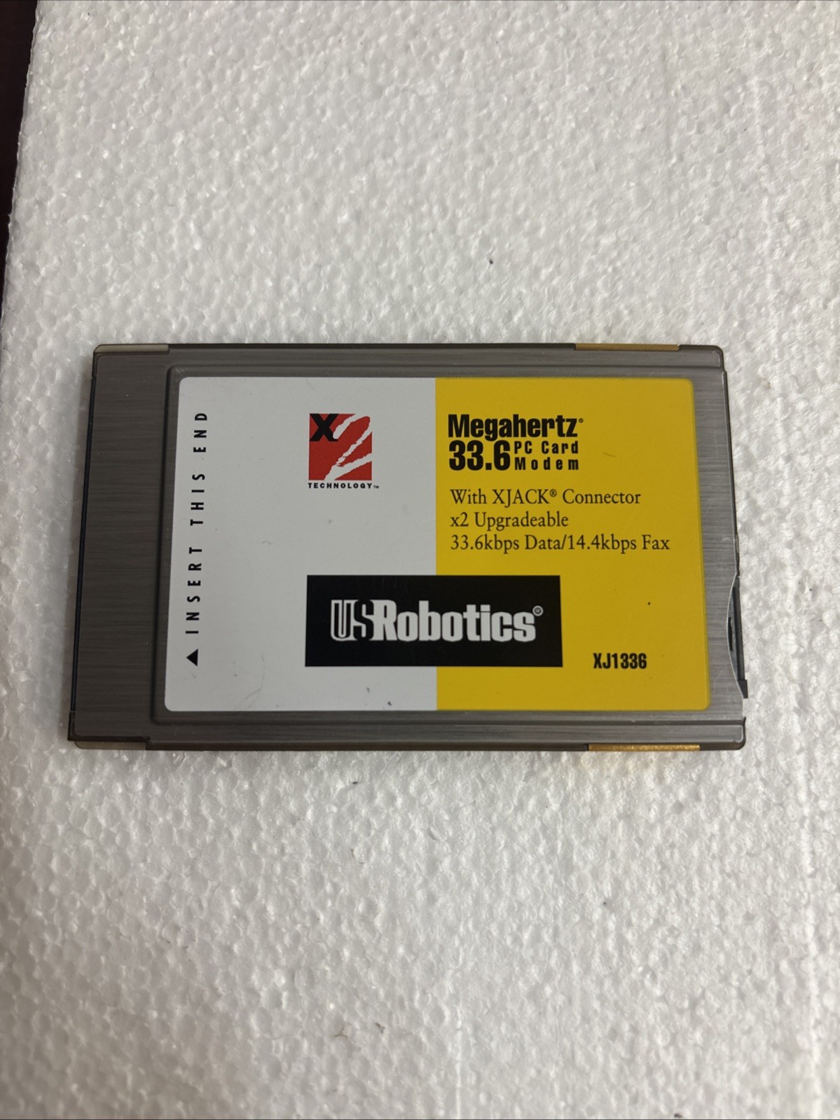 US Robotics CJACK XJ1336 PC Card Modem