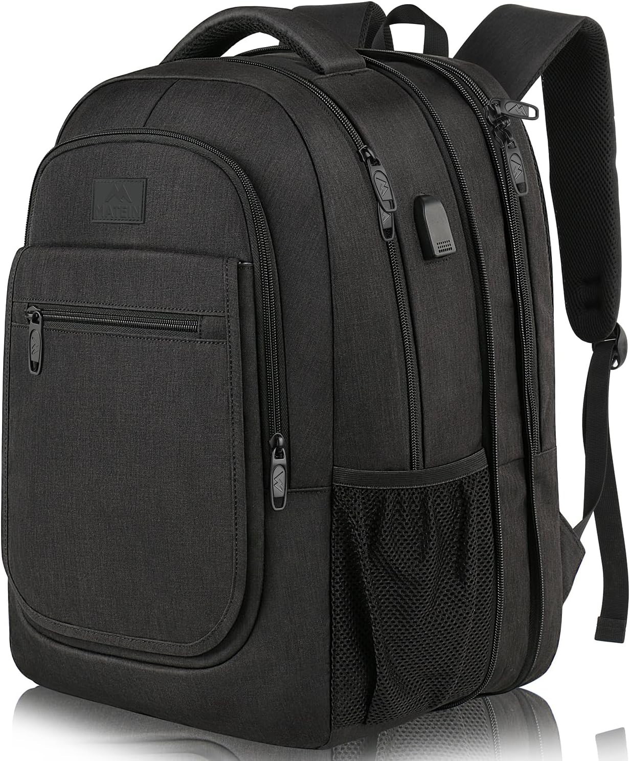 Backpack for School Expandable Water Resistant Laptop Bag with USB Port