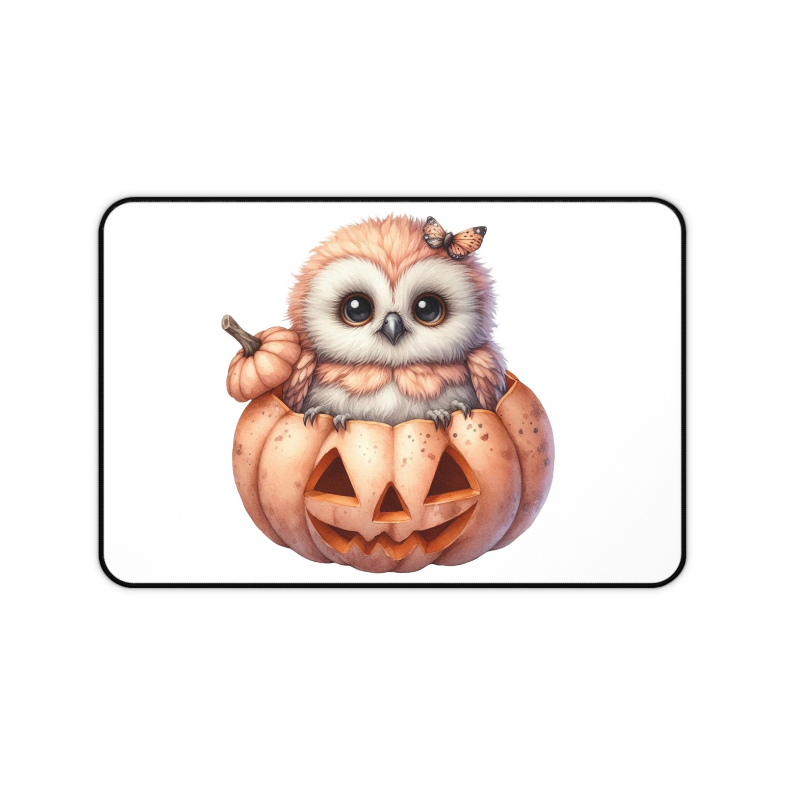 Autumn Owl Desk Mat AOP Cute Fall Bird Owl Mouse Pad Gift Her