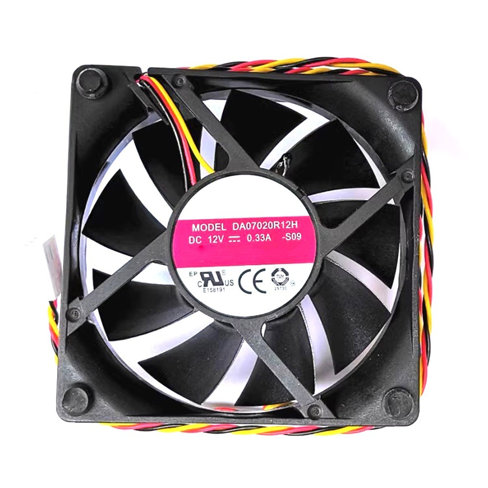 Cooling Fan For AVC DA07020R12H-S09 DC12V 0.33A 70x70x20mm 3PIN New