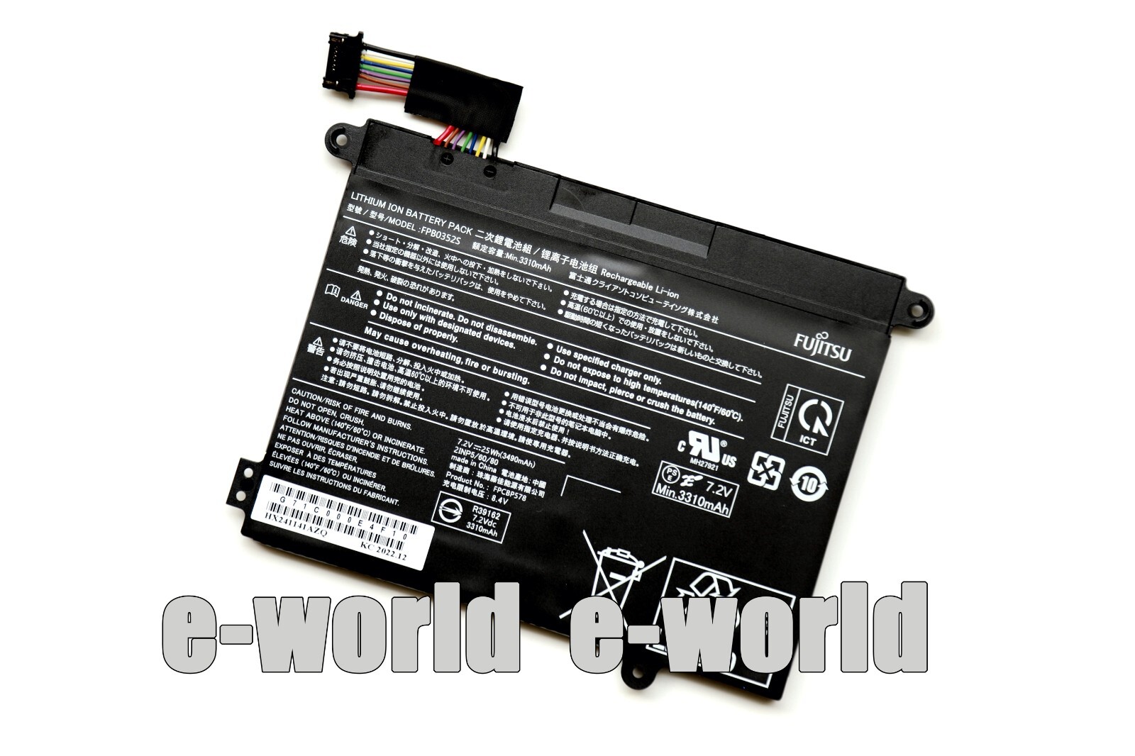 25Wh NEW Genuine FPB0352S FPCBP578 Battery For Fujitsu CP785911-01 Laptop