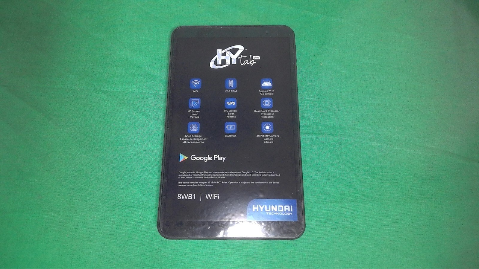 Hyundai HyTab Plus 8WB1 Tablet - 8" HD - Quad-core [4 Core] - 32 GB Storage