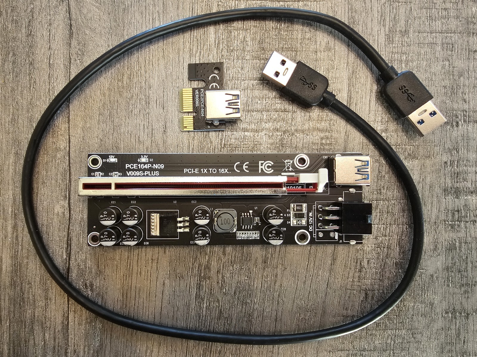 GPU Riser Card PCE164P-N09 VER009S Plus PCI-E 1x To 16x