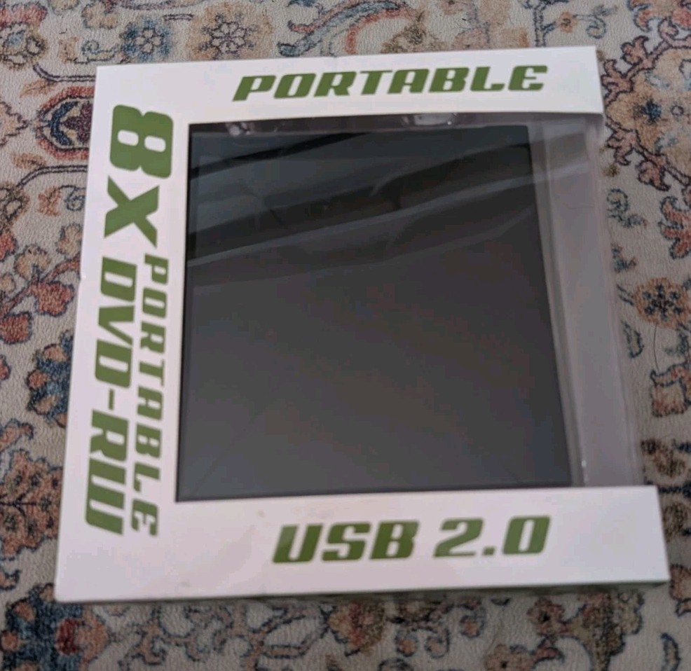  I/OMagic 8x Portable External DVD±R/RW Drive IDVD8PB New Sealed