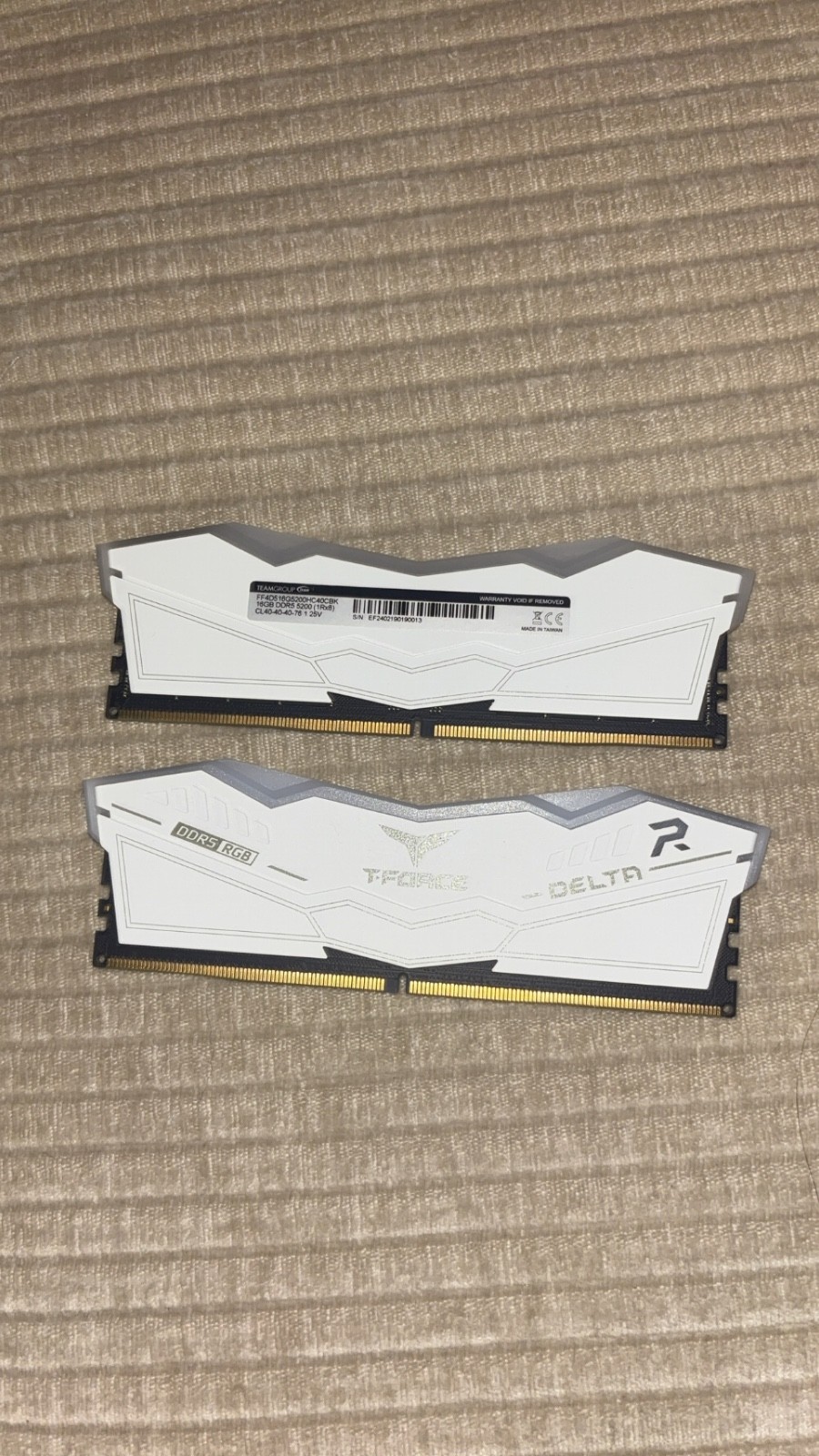T Force Delta DDR5 RGB 2x16GB || USED for 4 months