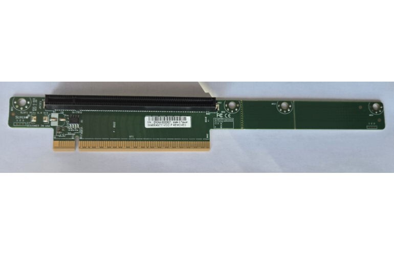 Supermicro RSC-S-6G5 PCI-E 5.0 x16 Slot 1U LHS Standard Riser Card (10 PACK)