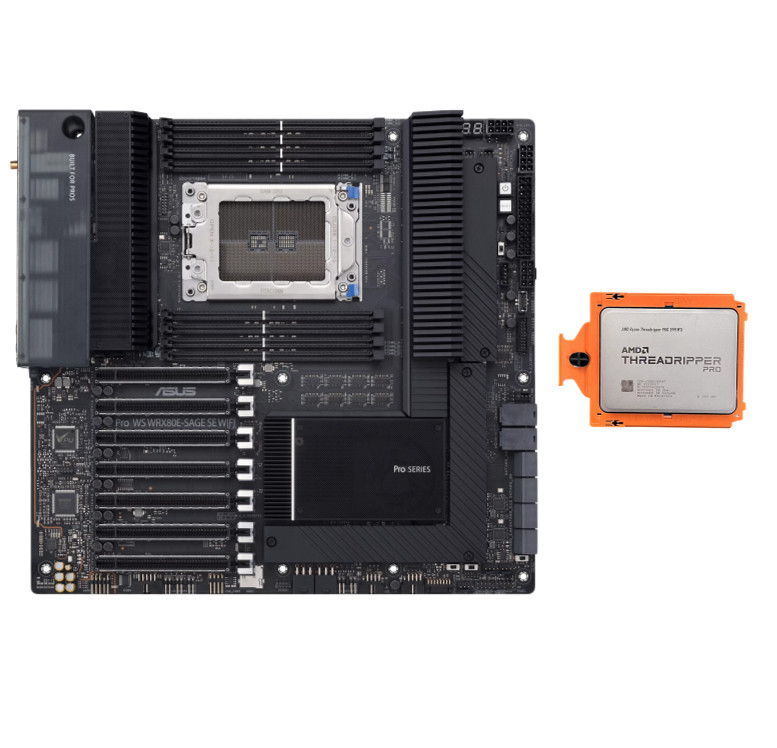ASRock WRX80 CREATOR R2.0 Motherboard + AMD Ryzen Threadripper PRO 5995WX