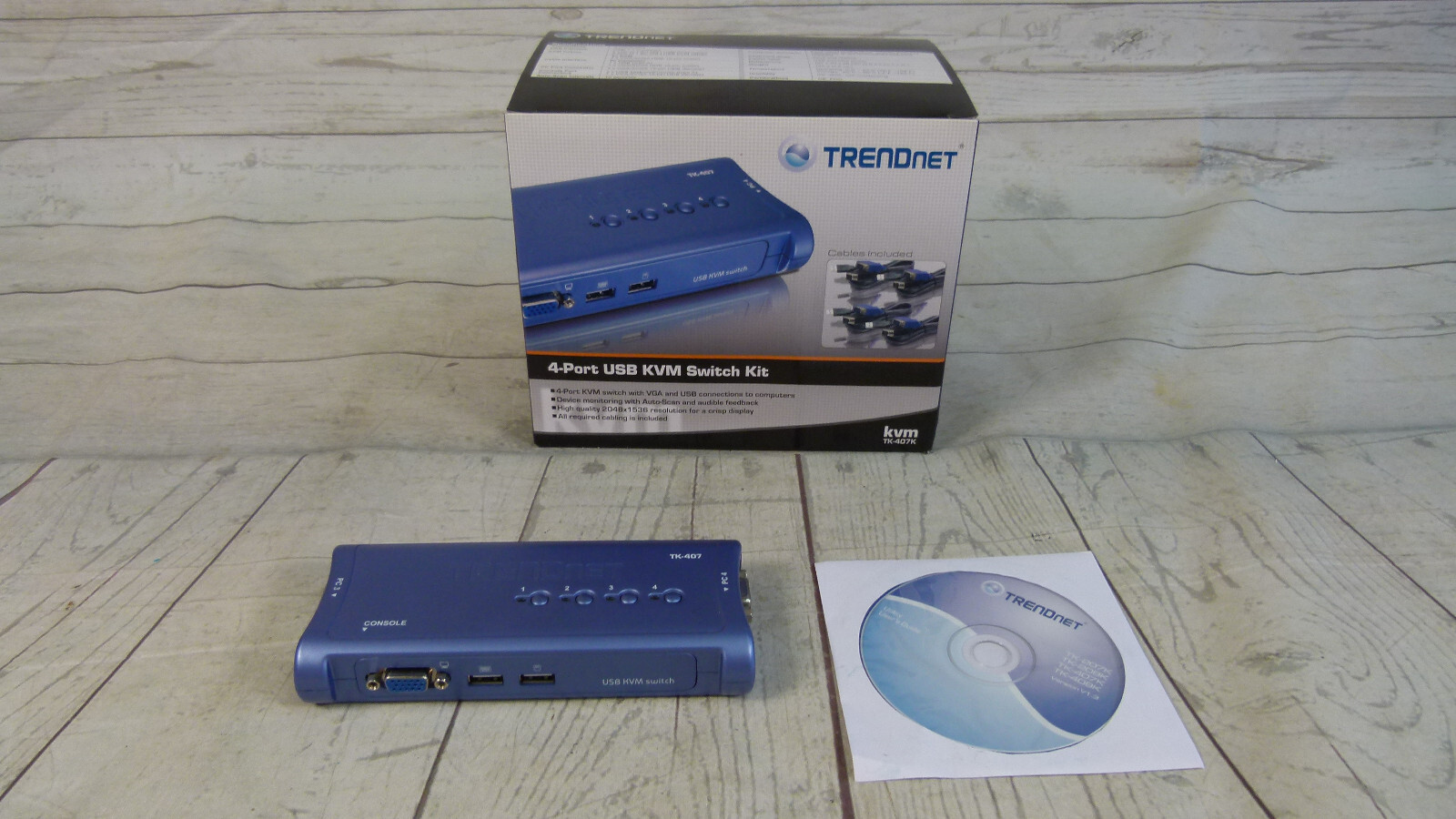 TRENDnet Model TK-407 4-Port USB KVM Switch (#1)