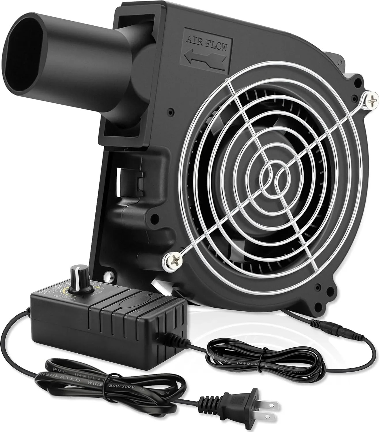 120mm Blower Cooling Fan 12V With AC Plug Variable Speed Dual Ball Bearing Unit