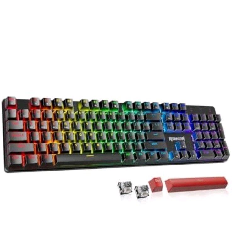 Redragon K671KS Wireless Mechanical Gaming Keyboard, Backlit BT/2.4G/USB-C Hot 