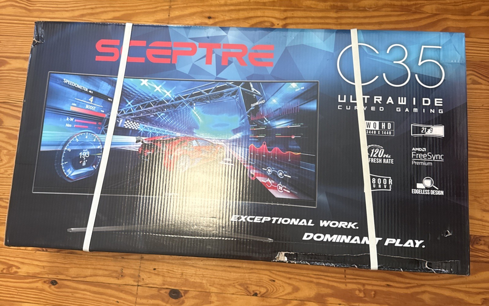 SCEPTRE C35 Ultrawide Curved QHD Gaming Monitor C355W-3440UN