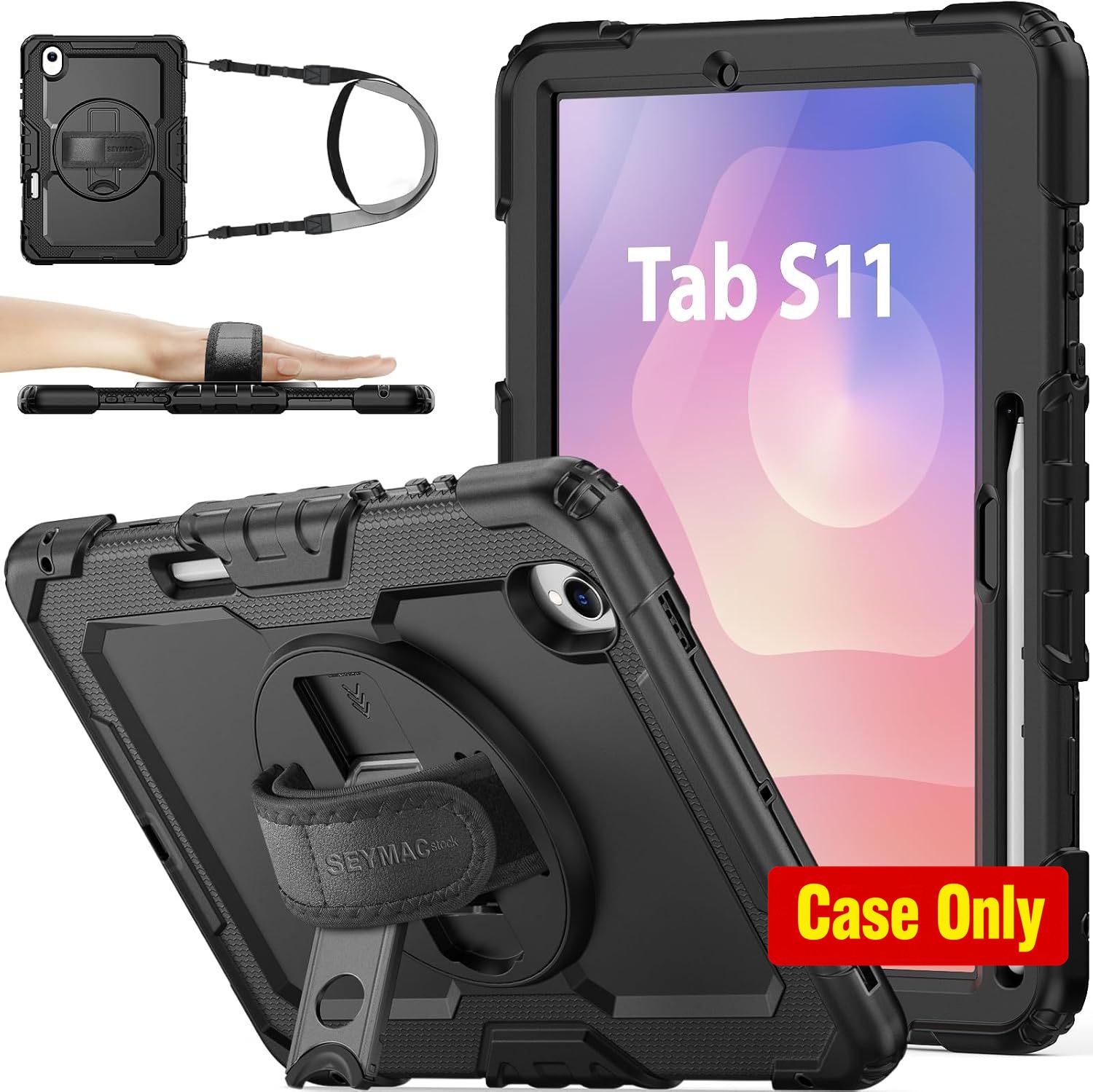 Protective Case for Samsung Galaxy Tab S11 11'' with Screen Protector, Pen Holde