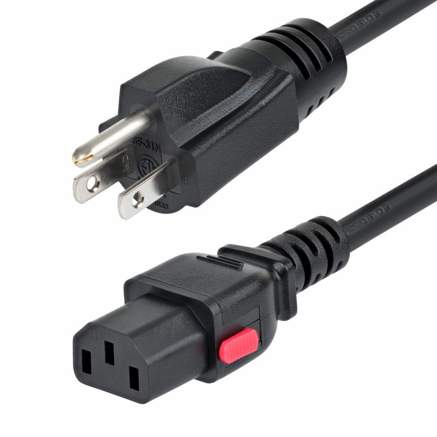 StarTech 10FT-LC10A-POWERCORD Computer Power Cord, NEMA 5-15P to Locking C13