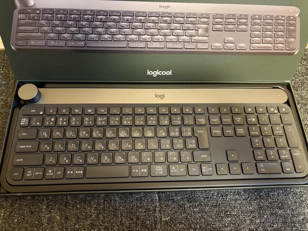 Logicool CRAFT KX1000s Wireless Keyboard Width 16.9in Height 5.8in Depth 1.2in