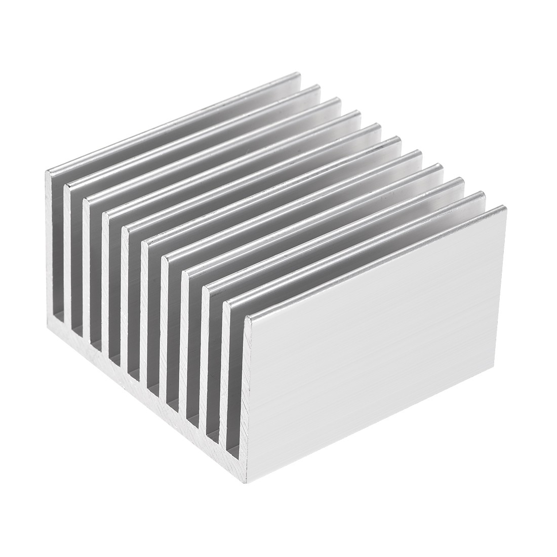 Electronics Cooler Heatsink for LED and Power Silver 50 x 50 x 30 mm