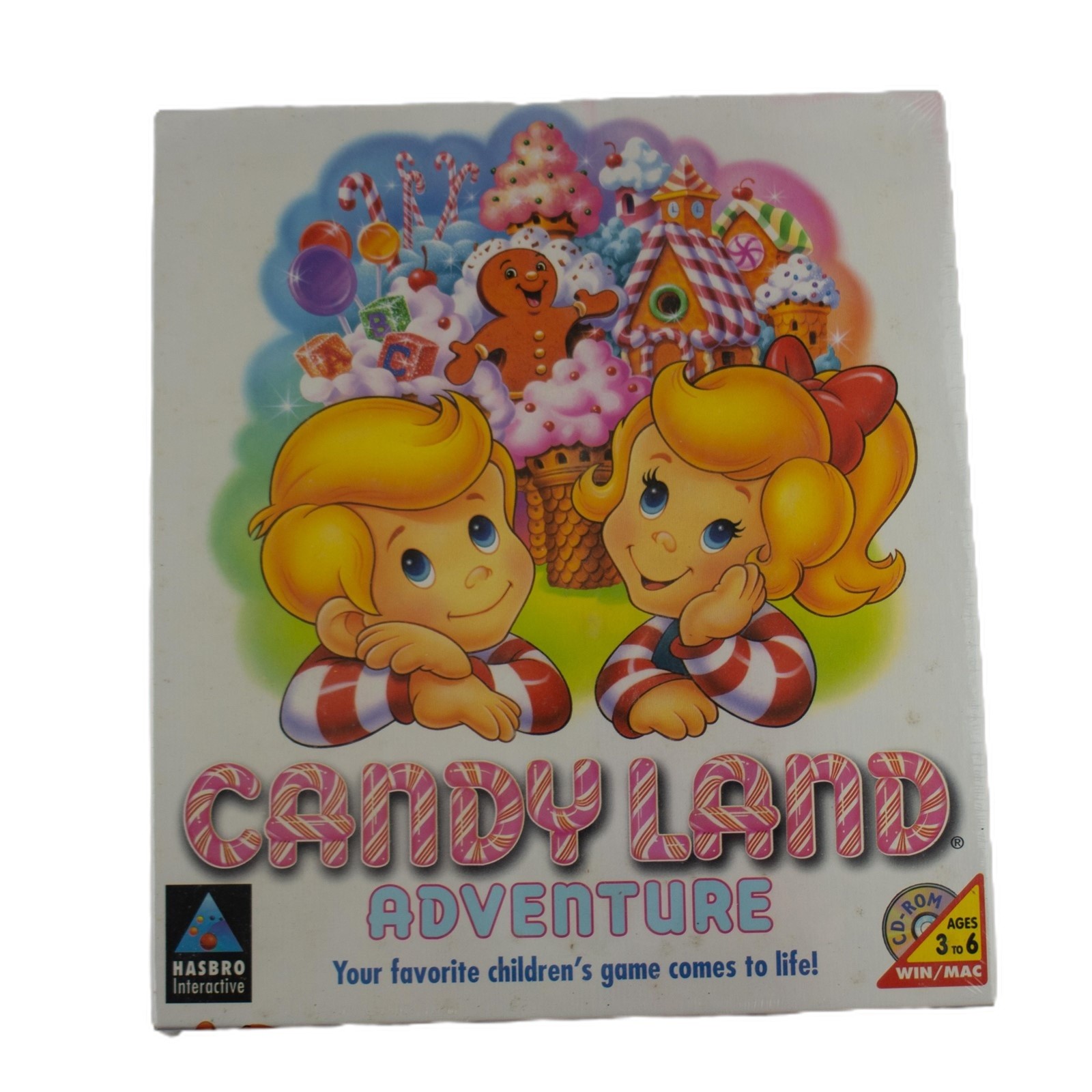 Candy Land Adventure PC Big Box Game (PC / Mac CD-rom, Hasbro, 1996)