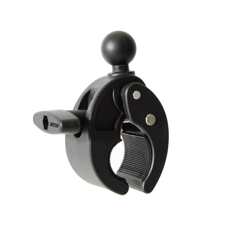 CPMHD Bike/Motorcycle Clamp with 25mm/1" Ball Mount fits .2"- 2.75" (69.8mm) Bar