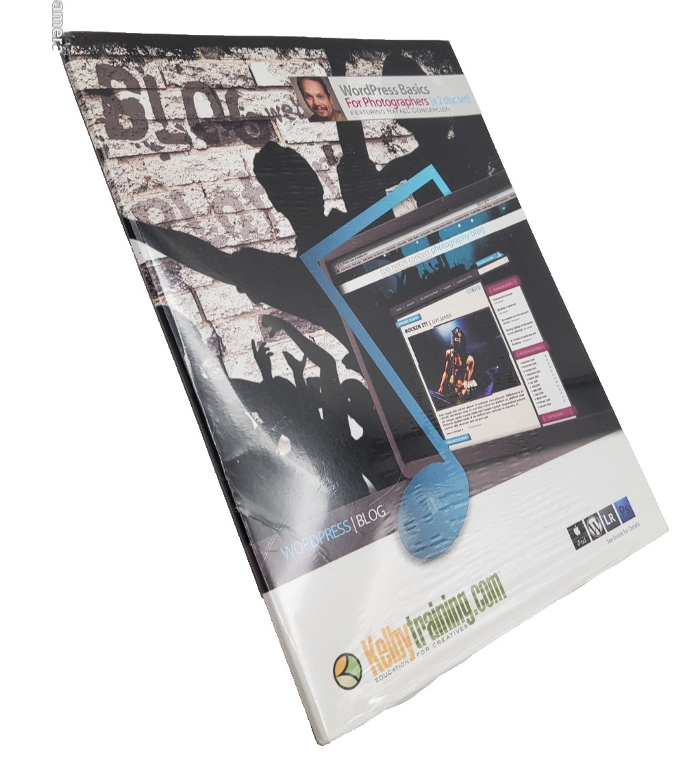 WordPress Basics for Photographers – 2 DVD-ROM Set – NEW Sealed Website Builder