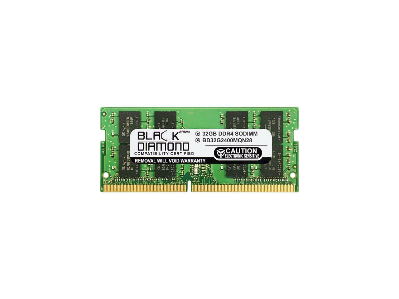 Black Diamond Memory 32GB 260-Pin DDR4 SO-DIMM DDR4 2400 (PC4 19200) Notebook Me