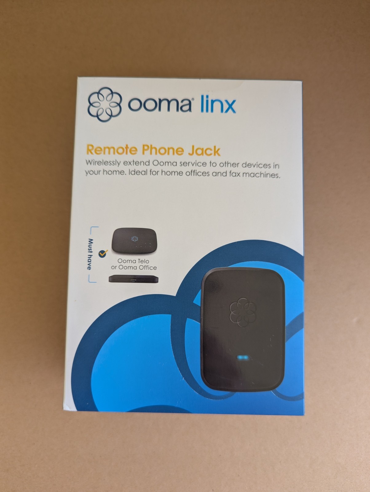 Ooma Linx Remote Phone Jack, Wireless Accessory for Ooma Telo NEW SEALED IN BOX
