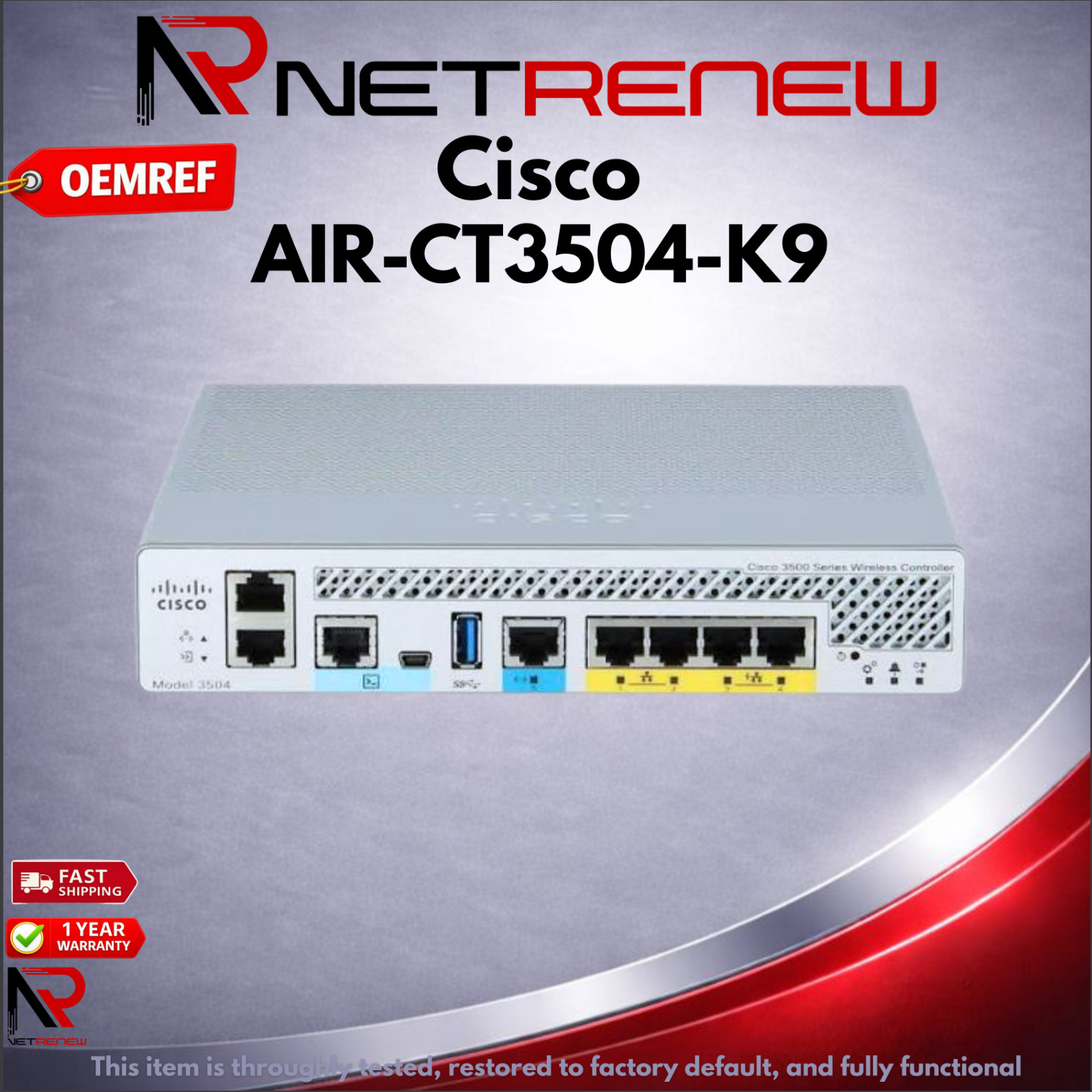 Oemref CISCO  AIR-CT3504-K9 Wireless LAN Controller
