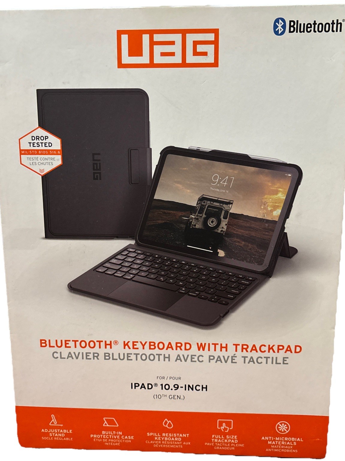 UAG Rugged Bluetooth Keyboard With Trackpad For IPad 10.9" (10TH GEN)
