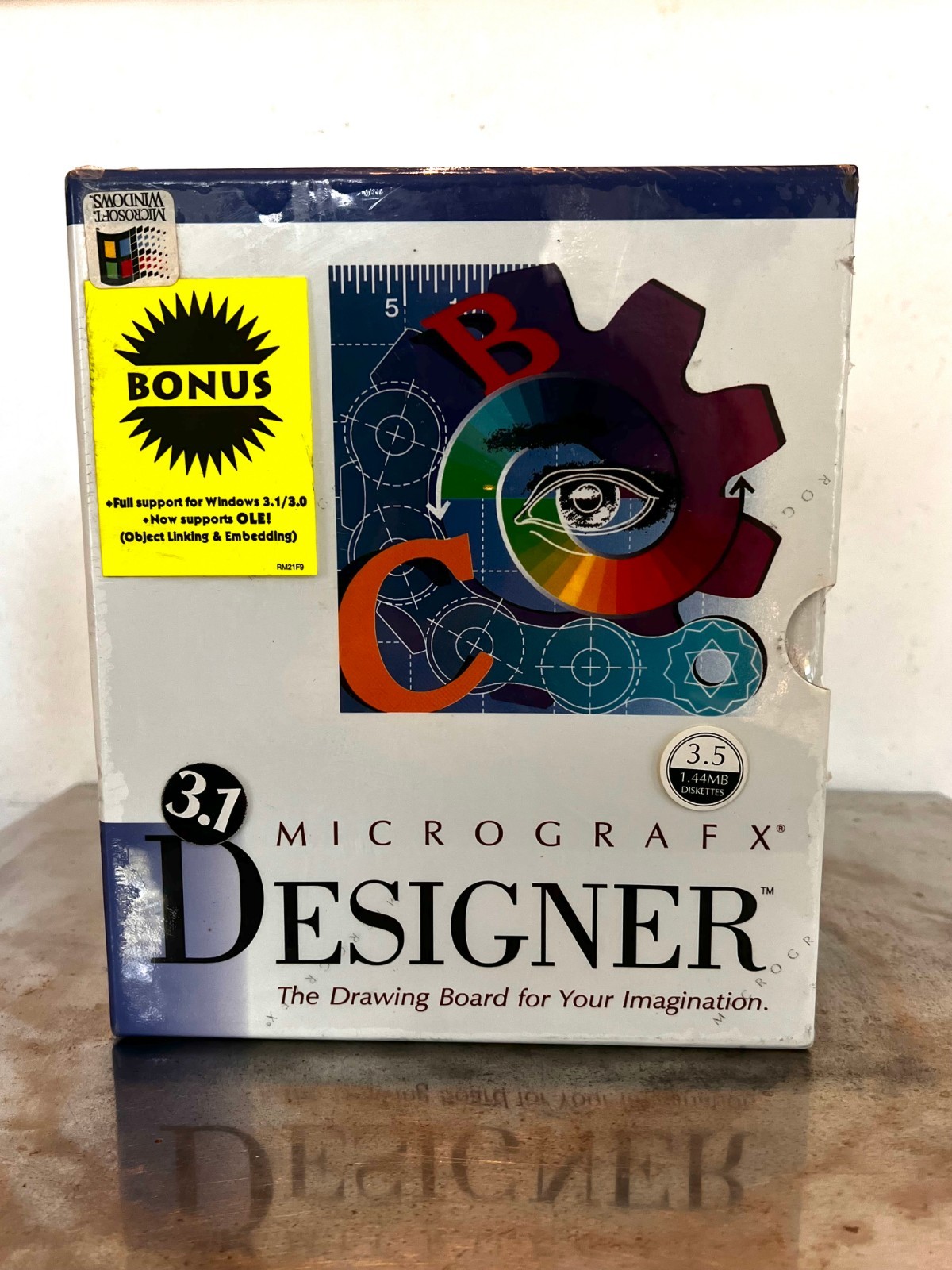 Micrografx Designer 3.1 LIVE OLE – Factory Sealed – Vintage Windows 3.1 Graphics