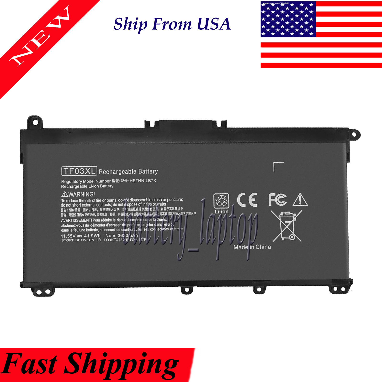 Battery Compatible with HP Pavilion 15-CC057CL 15-CC067CL 15-CC050WM 15-CC051WM 