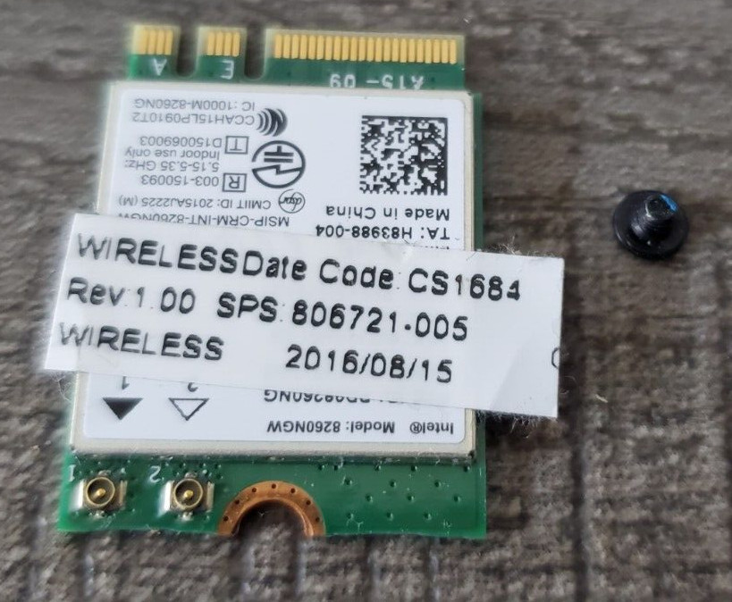 OEM HP ELITEBOOK 1030 G1 LAPTOP WiFi Module wireless 806721 Intel 8260NGW