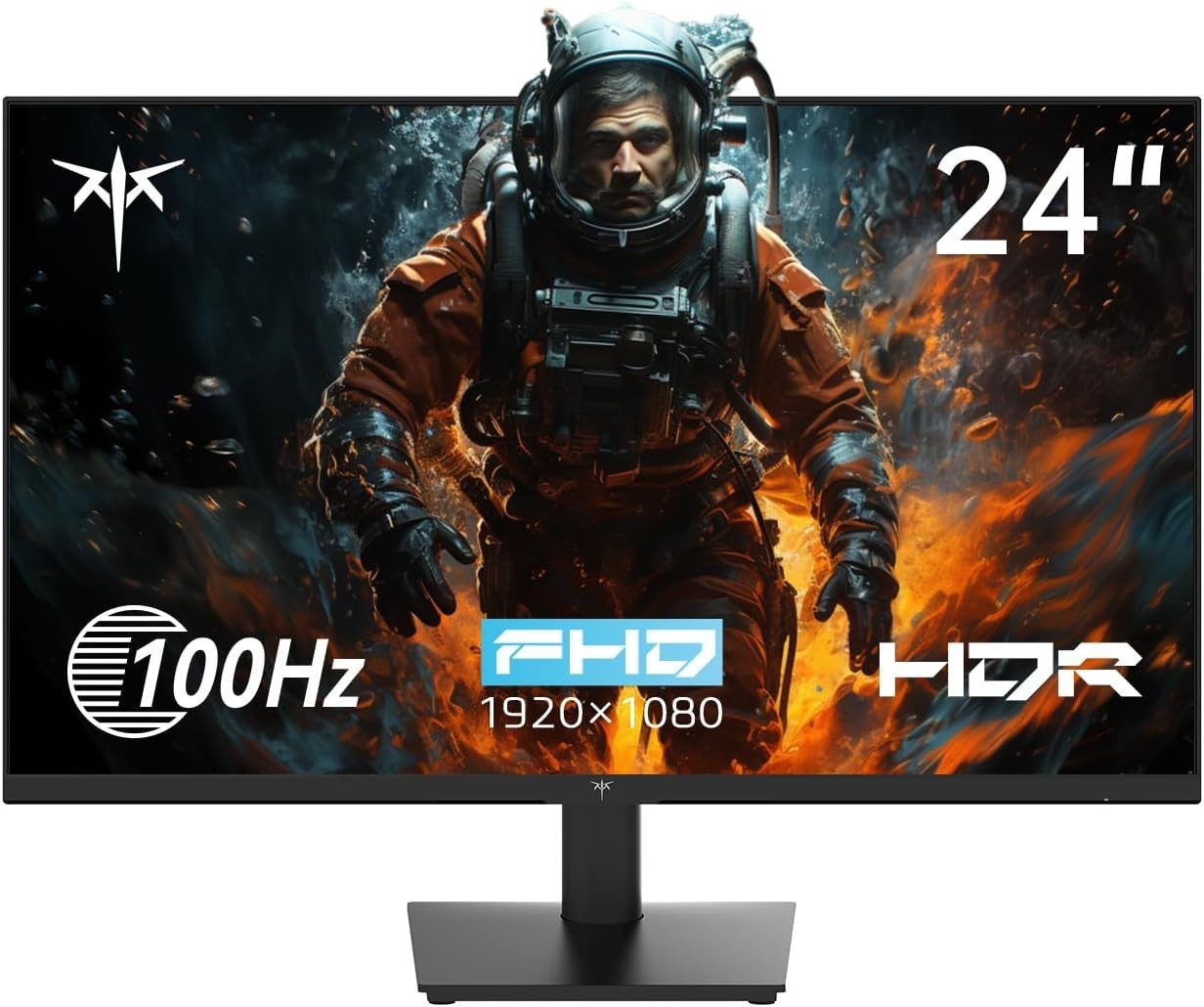High Performance 24-Inch Monitor with Low Blue Light and Tilt Adjustment