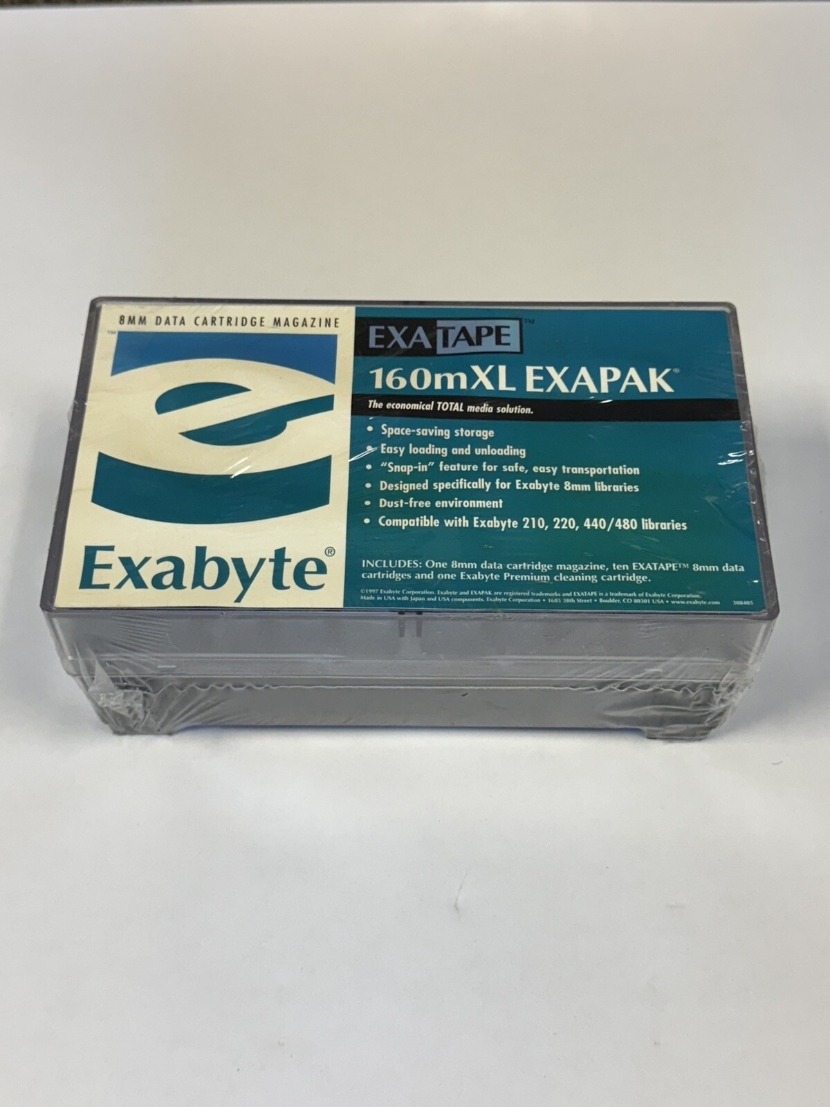 Box Of 10 Exabyte 160mXL 8mm Data Cartridge EXATAPE 307265