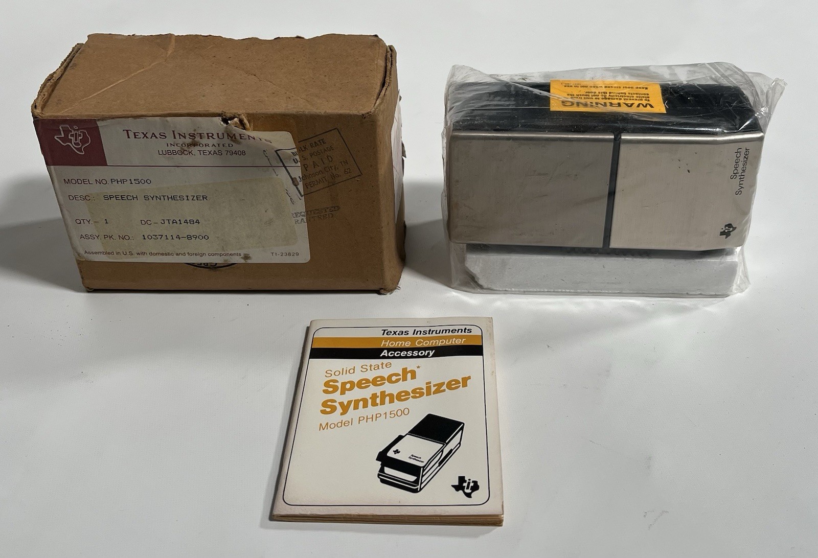 New Vintage Texas Instruments PHP1500 Speech Synthesizer for TI-99/4A