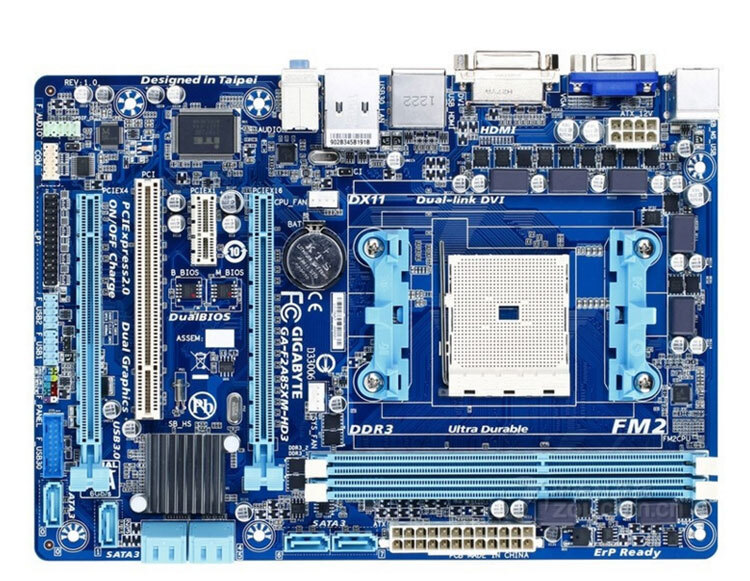 For Gigabyte GA-F2A85XM-HD3 Motherboard Socket FM2 DDR3 8×SATA III