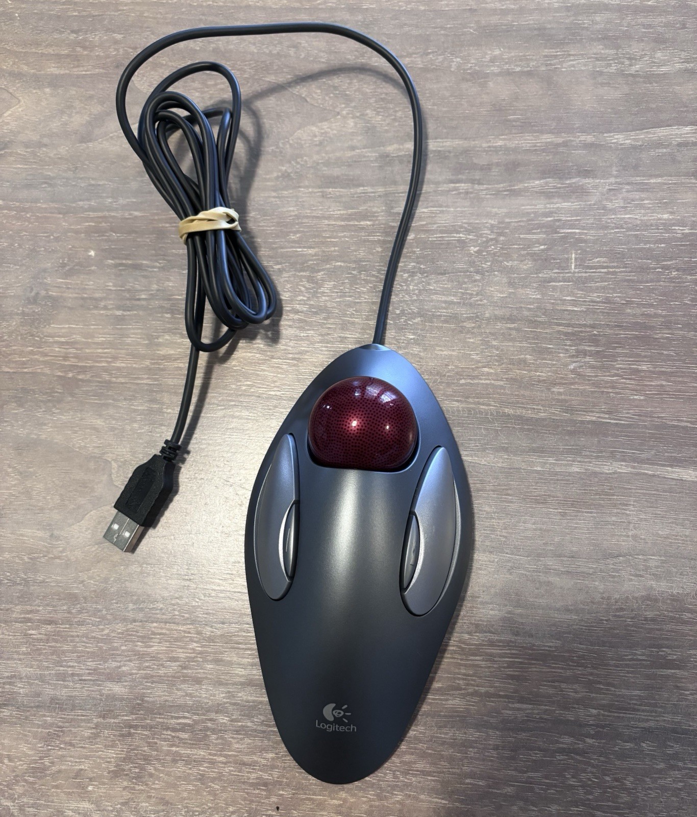 Logitech Ambidextrous Trackman Marble Mouse USB T-BC21 Trackball