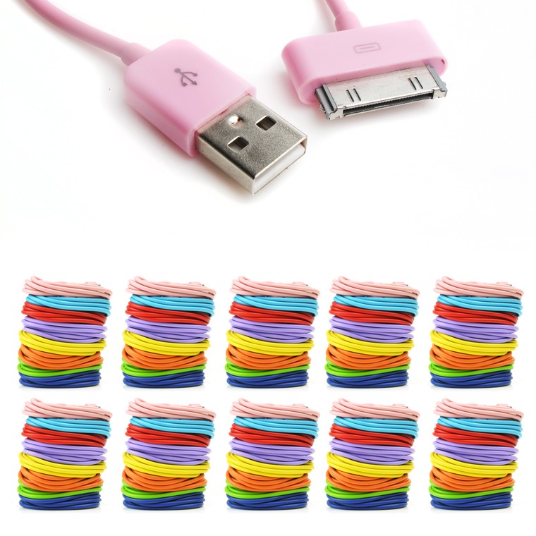 10X 8-COLOR 3FT USB 30PIN CABLE DATA SYNC POWER CHARGER SAMSUNG GALAXY TAB NOTE