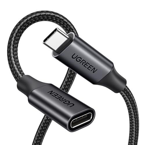 USB C Extension Cable 3.3 Ft, 10Gbps Data, 100W Charging, Braided