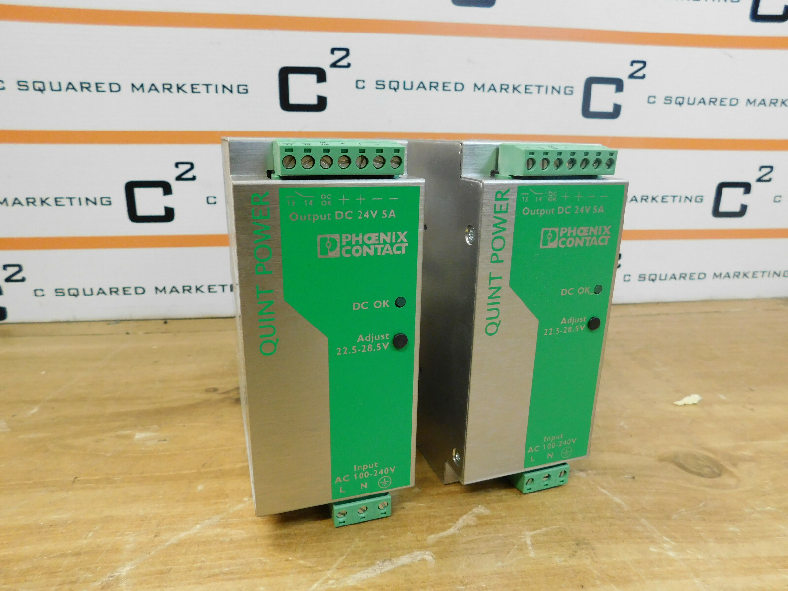 Phoenix Contact QUINT-PS-100-240AC/24DC/5 Power Supply Used LOT OF 2 CSQ 