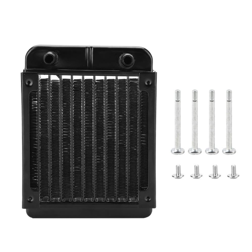 120mm Aluminum Water Cooling Radiator 10 Tubes – for PC Liquid Cooling System...