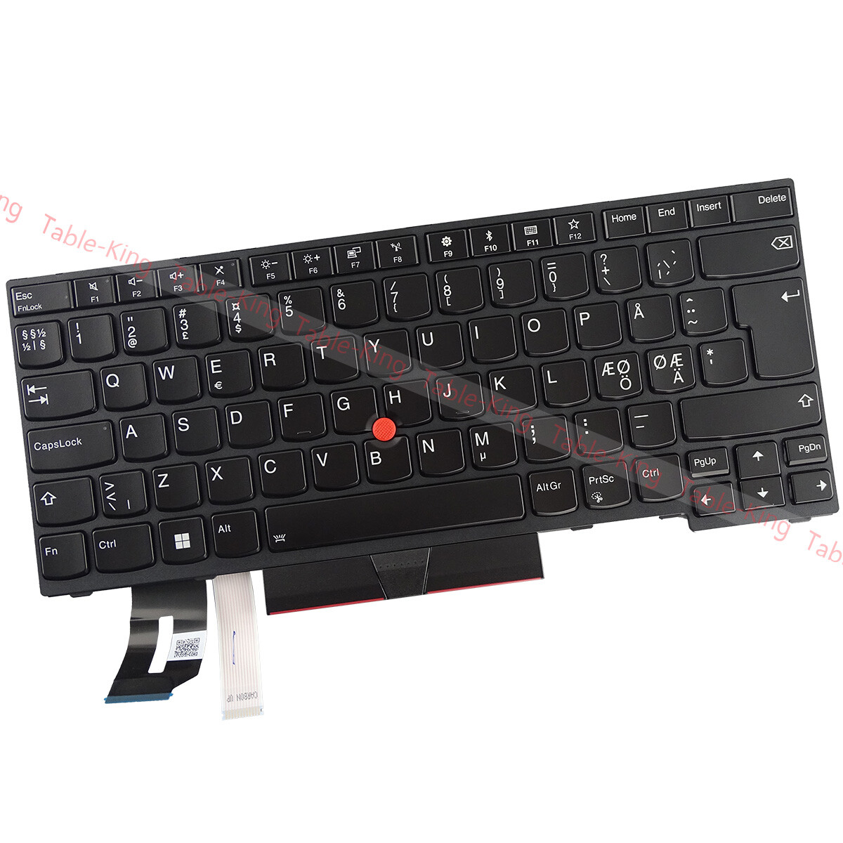 Nordic Backlit Laptop Keyboard for Lenovo Thinkpad L390 Yoga 20NT 20NU 01YP308