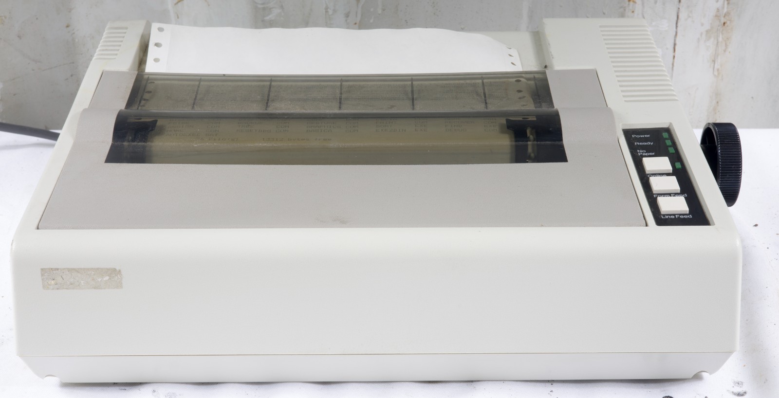 IBM 5152 Epson MX-80 Personal Computer dot matrix printer tested to print