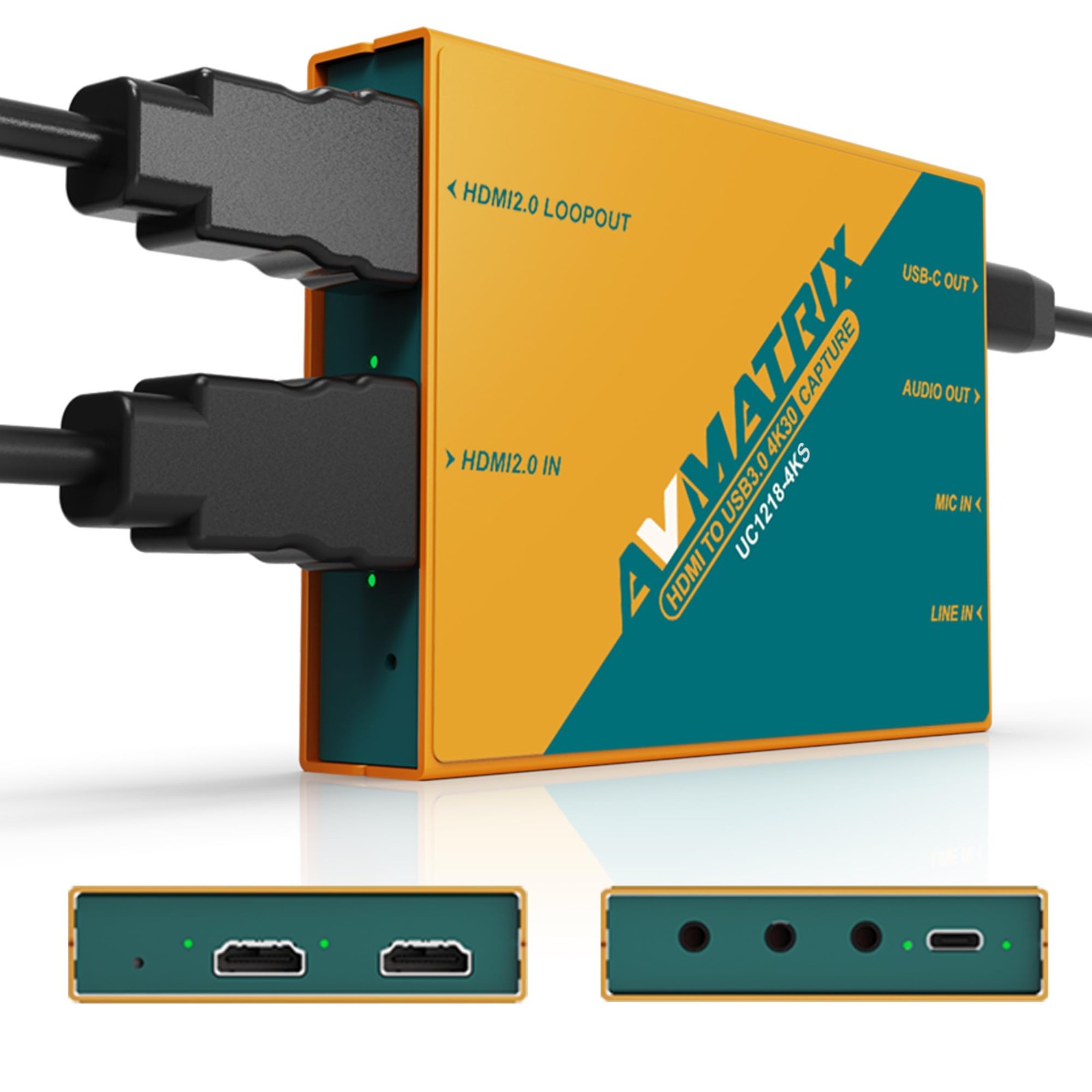 AVMATRIX Capture Card,HDMI to USB3.0 4K60 Passthrough Plug& Play, HDR10 VRR