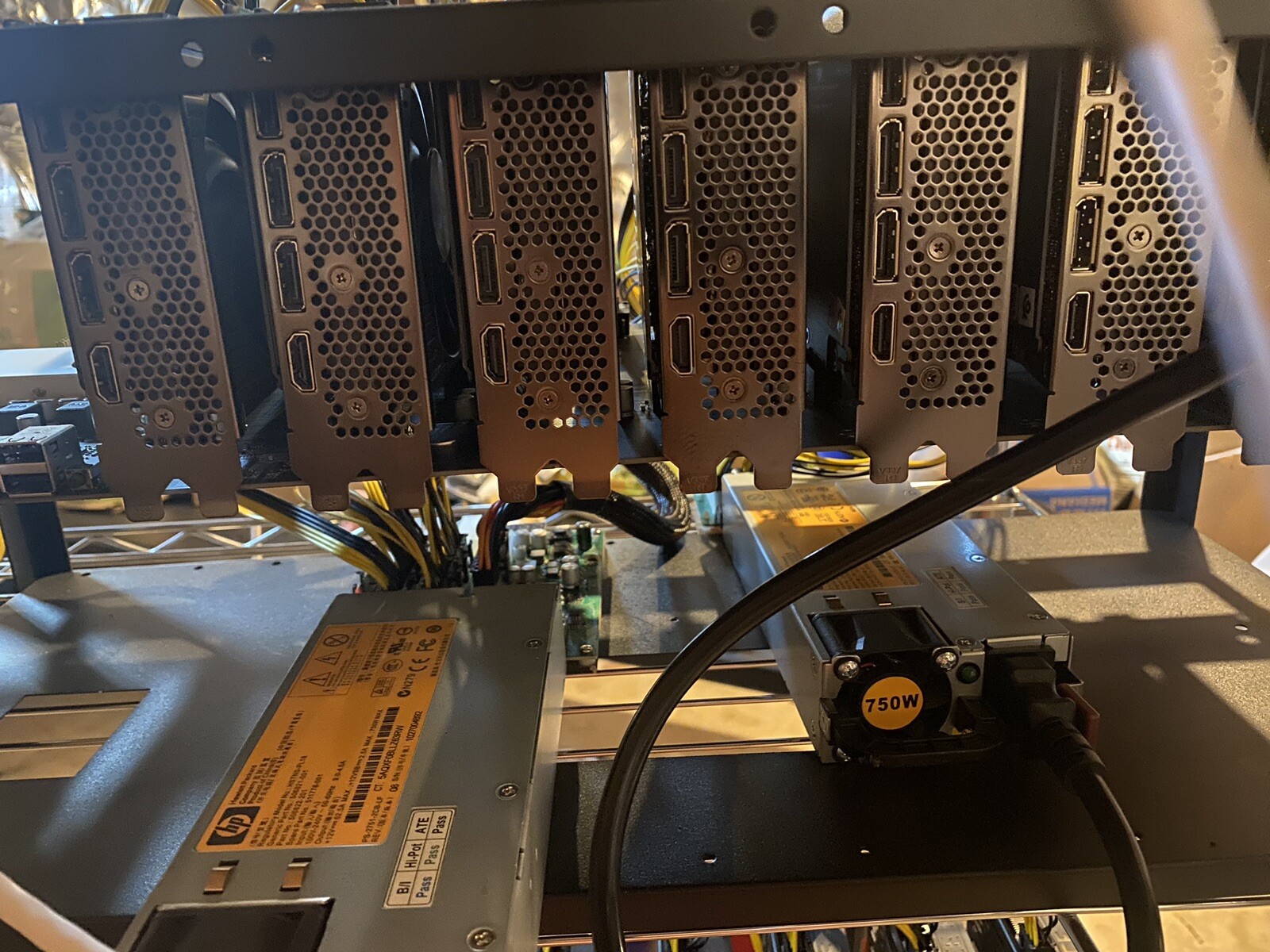 Cryptocurrency Mining Rig 4-8 GPU 3060 TI